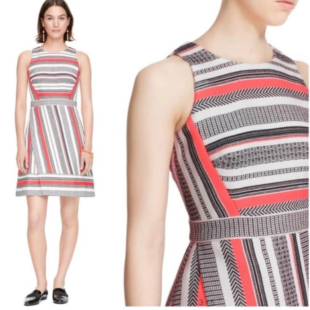 Kate Spade Jacquard Ribbon Sculpted Dress